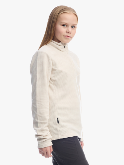 Twentyfour Venture Light Fleece Half Zip Junior Hvit 140
