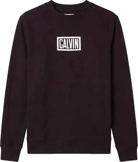 Calvin Klein Jeans Ls 350Terry Eu Clvin Box Logo Cn   Black   XL