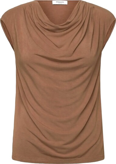 Rosemunde Rwbiarritz Ss Waterfall T Shirt Brown L