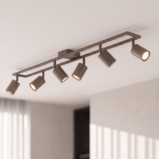 Taklampe Lindby Bravius dimmbar Brun / Rust Stue Metall 16.2 10 Brun / Rust Taklampe Lindby Bravius dimmbar Brun / Rust Stue Metall 16.2 10 Brun / Rust