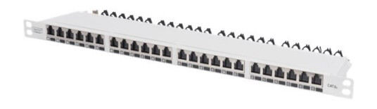 Digitus Professional Koblingspanel Rackmonterbar Cat 6A Stp Rj-45 X 24 Ral 7035 Lysegrå 0.5U 19" Digitus Professional Koblingspanel Rackmonterbar Cat 6A Stp Rj-45 X 24 Ral 7035 Lysegrå 0.5U 19"