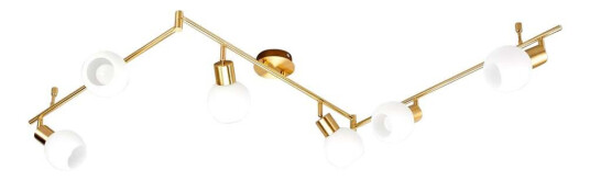 Lindby Taklampe Elaina 6 lyskilder, messing
