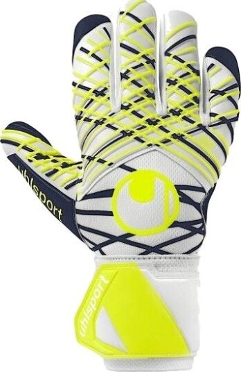 Uhlsport Keeperhansker Absolutgrip Hn Pro   Hvit/svart/gul Barn størrelse 3½