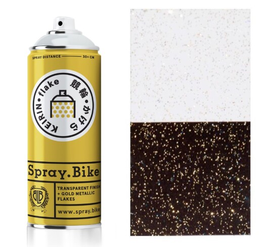 Spray.Bike Klarlakk Med Gull Glitter Effekt 400 ml Spray.Bike Klarlakk Med Gull Glitter Effekt 400 ml