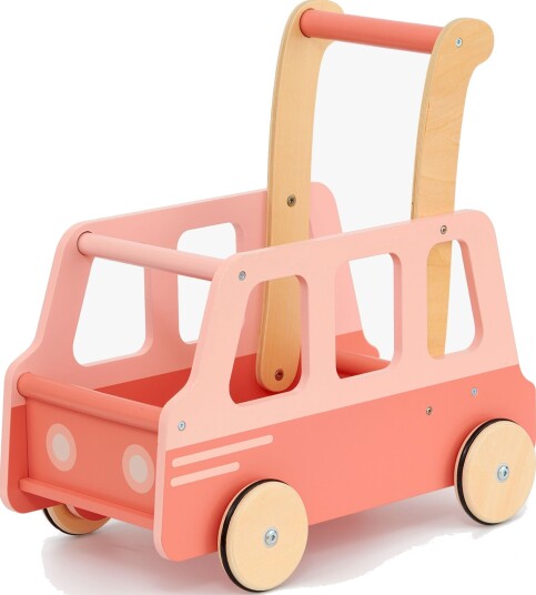 Moover Toys Gåvogn School Bus Rosa