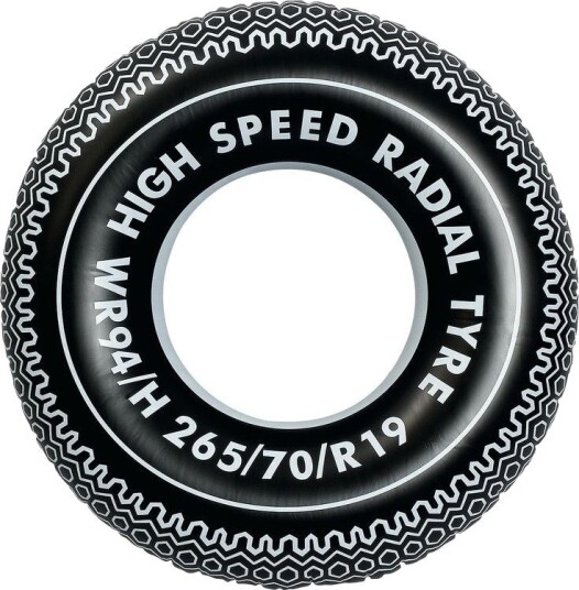 Flipp Badering Med Bildekk-design 90 cm Svart