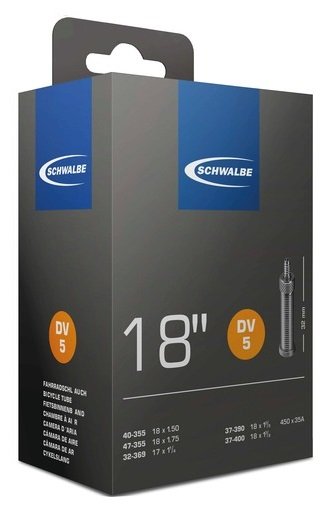 Schwalbe slange 18x1,50 1,75 DV 32mm