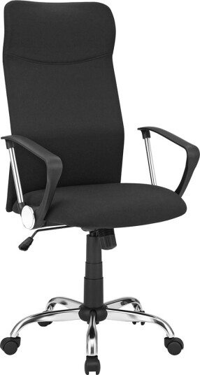 Ergonomisk Kontorstol med Hjul   Ryggstøtte og Justerbar Høyde Grå