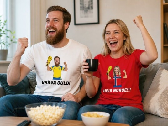T-skjorte med egen design - fotball vm
