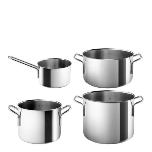 Eva Trio Stainless Steel grytesett 4 deler Eva Trio Stainless Steel grytesett 4 deler