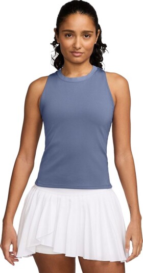 Nike W Court Dri Fit Advantage Tank Padel  og tennissinglet dame World Indigo/World Indigo XL