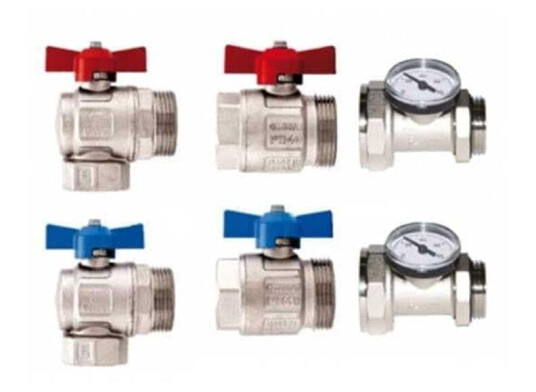 Høiax Kuleventilsett 1"Vinkel RF Nei