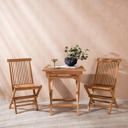 Venture Design Kenya spisestol teak 2 pakning Venture Design Kenya spisestol teak 2 pakning