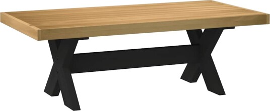 Salongbord NOAIN X-formede ben 120x60x40 cm heltre furu 8721158503169