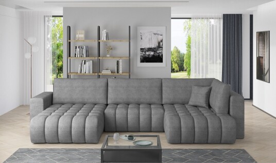 Yorktown U sovesofa Divan Venstre Grå