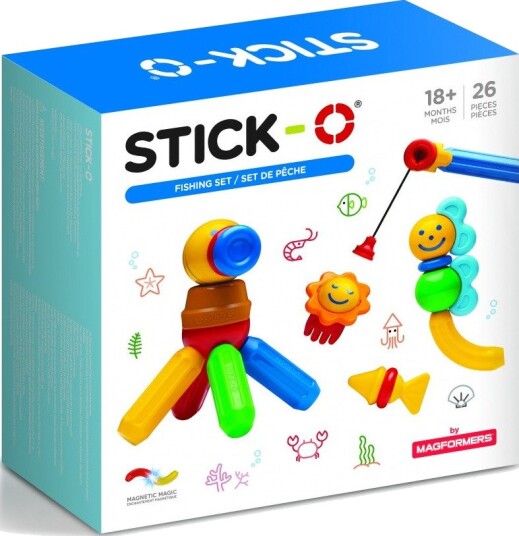 Magformers Stick-O Fiskesett Fra 18 Måneder 26 Deler