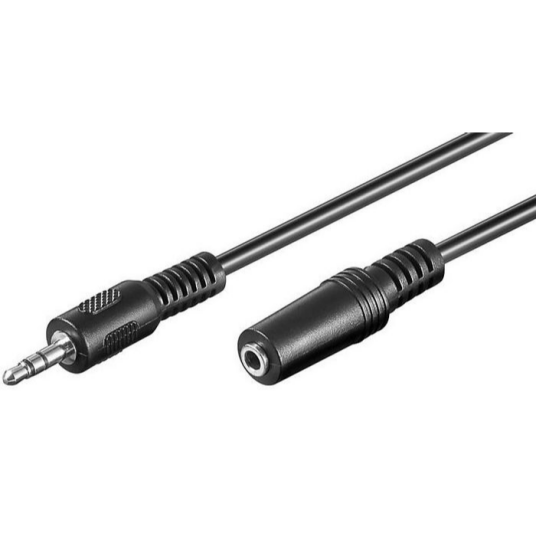 MicroConnect 3,5 mm Minijack Forlengelseskabel 15 m 1 Stykk SEN AUDLR15 Svart
