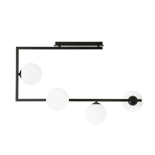 Other Brand Soma taklampe 4-lys - Svart/Opal