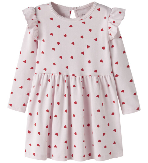 Name It Nmfbheart Ls Dress Pink 98