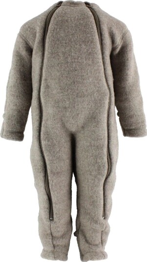 Joha Ull  Ulldress M/ Glidelås - 100% Merino - Sesam Mel.