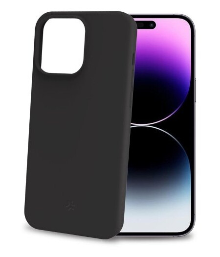 Celly Cromo Flip-cover iPhone 15 Plus Svart Kunstlær Magsafe Kompatibel