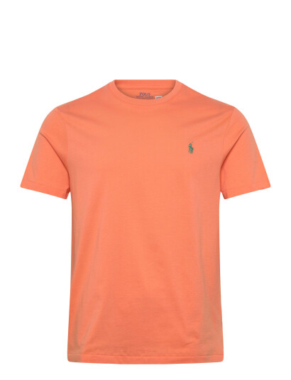Polo Ralph Lauren Custom Slim Fit Jersey Crewneck T Shirt   Orange   XXL