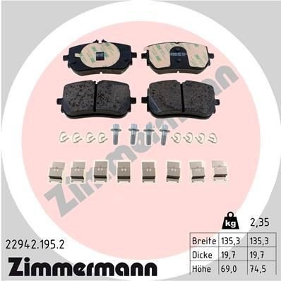 Bremseklosser ZIMMERMANN 22942.195.2