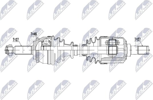 NTY NPW HY 656 Drivaksel NTY NPW HY 656 Drivaksel