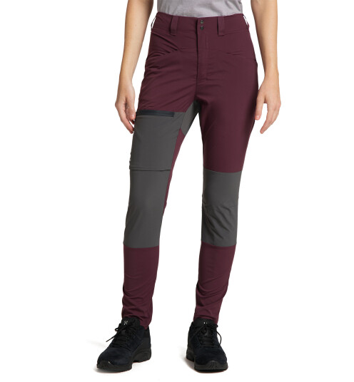Haglöfs Lite Slim Pant Women Aubergine/Magnetite 42