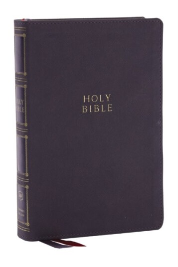 KJV Holy Bible: Compact Bible with 43,000 Center Column Cross References Gray Leathersoft Red Letter Comfort Print: King James Version