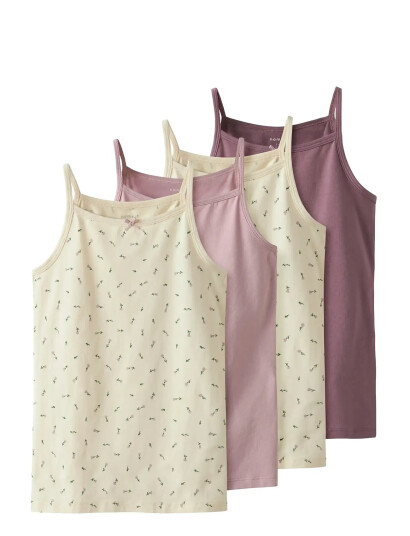Name It Nkfstrap Top 4P Aop Noos Pink 116