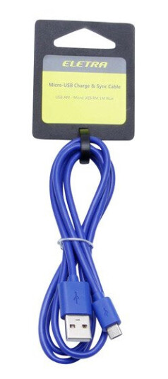ELETRA USB TIL MICRO-USB KABEL 1 M BLÅ