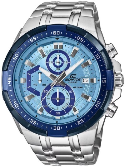 Casio Herreklokke EFR 539DE 2AVUEF Edifice Blå/Stål Ø49.5 mm