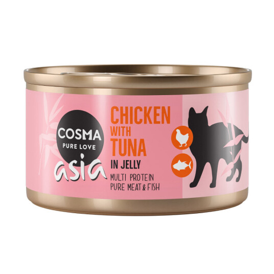 Cosma Thai/Asia I Gelé 6 X 85 G Kylling & Tunfisk
