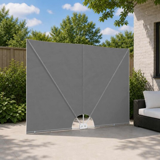 vidaXL Balkong privat skjerm 150 x 300 cm Polyester Rektangulær