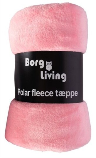 Borg Living Fleeceteppe Rosa 150x200 cm Ekstra myk og fin Borg Living Fleeceteppe Rosa 150x200 cm Ekstra myk og fin