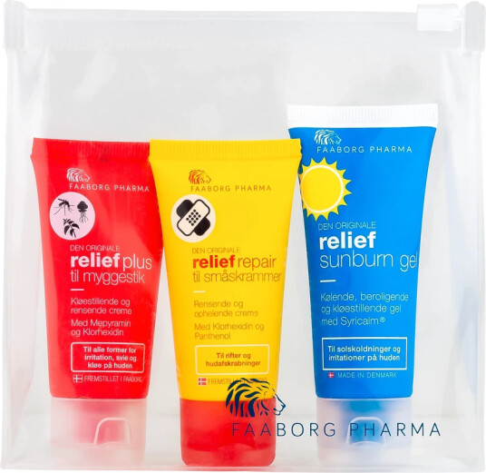 Faaborg Pharma Relief Safe 1 Travel Kit 3 pieces Faaborg Pharma Relief Safe 1 Travel Kit 3 pieces