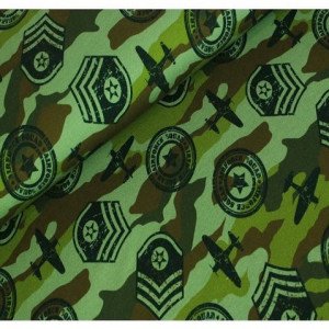 French Terry Print Stoff 150cm 001 Camo 50cm