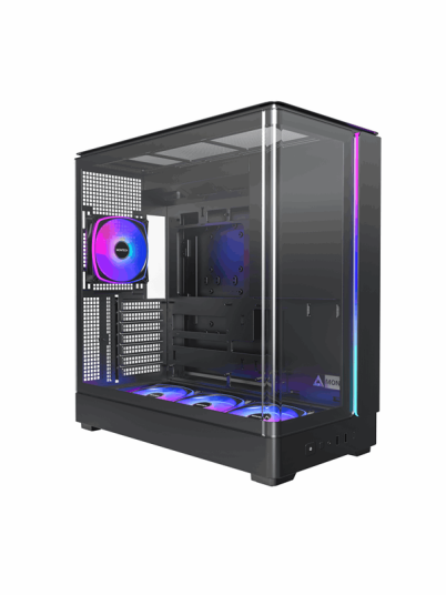 Montech King 45 Pro Miditower Kabinett med USB 3.2 Type C - Svart