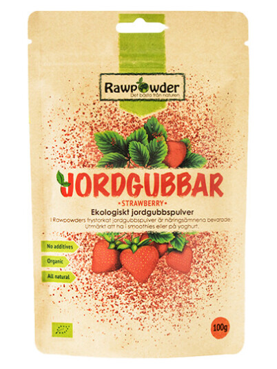 Jordbærpulver ØKO, 100 g