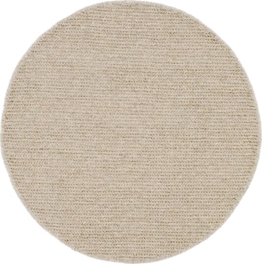 Dalarö Ullteppe Ø240 cm Rund - Beige