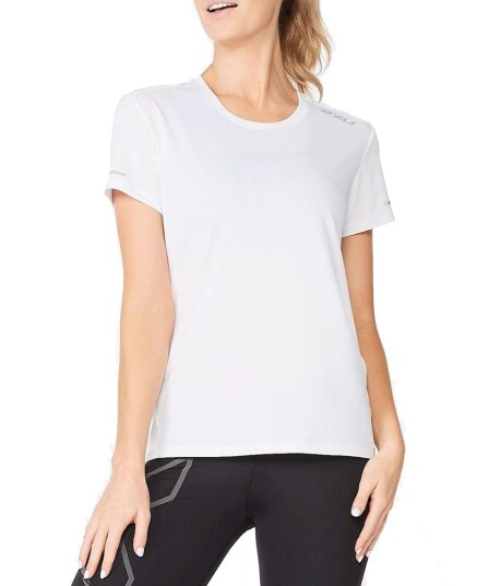 2XU Aero Tee Wmn White/Silver Reflective M
