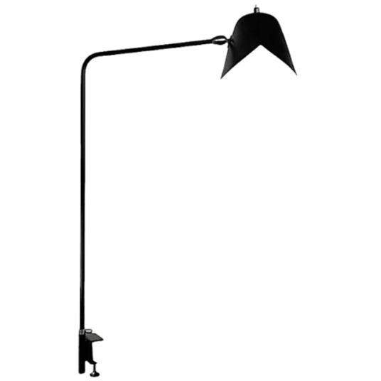 Serge Mouille Simple Agrafée Skrivebordslampe Sort
