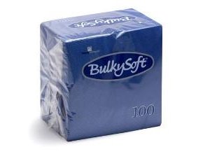 Serviet Bulkysoft 24X24 Cm 2-Lag Blå,20 Pk X 100 Stk