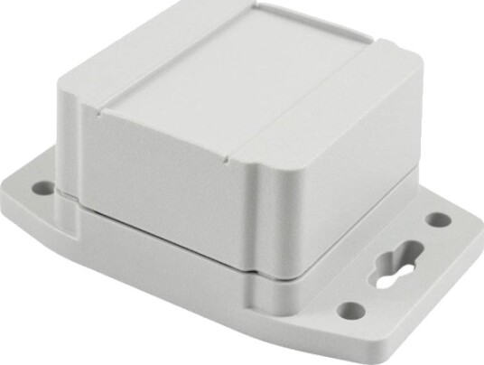 Hammond Electronics 1555B2f22gy Universalskap 65 X 65 X 42 Polykarbonat Lysegrå 1 Stk