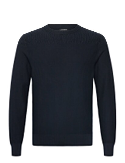 J. Lindeberg M Cotton Structure Sweater   Navy   XL