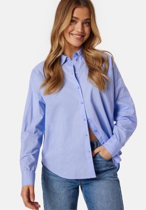 Pieces Tanne LS Loose Shirt Hydrangea XL