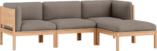 Moebe Modulær 3 seters Sofa med Sider og Sjeselong Autum 331