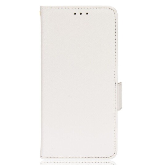 INCOVER TCL 20L PU Litchi Skin Flip Deksel med Lommebok - Hvit