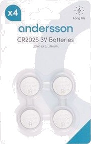 Andersson CR2025 Long Life Lithium 4pcs